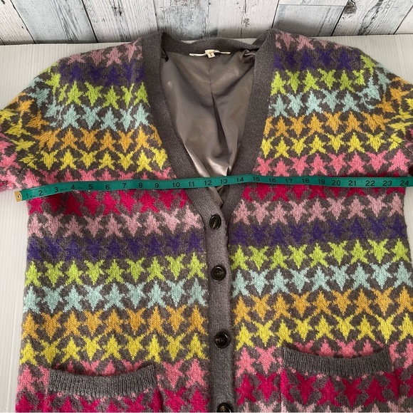 Marc Jacobs Multicolored Star Knit Mohair Cardigan size small - Picture 5 of 10